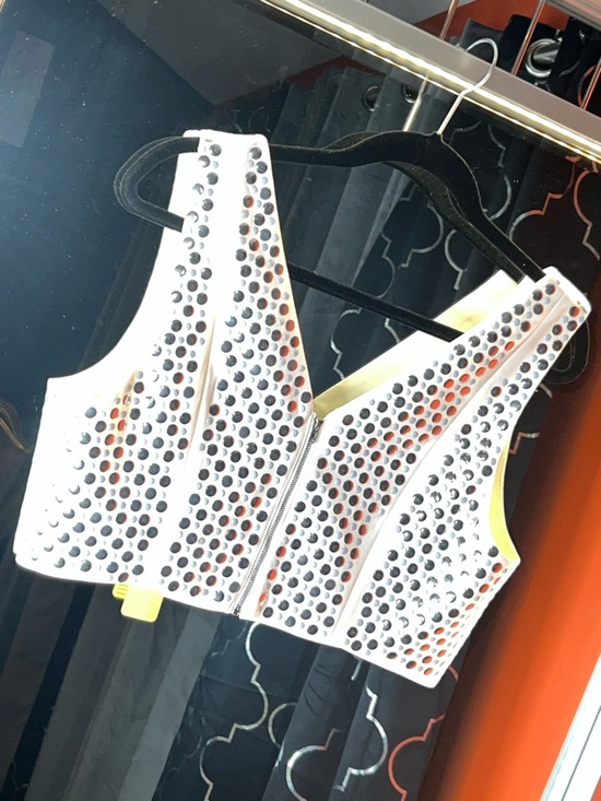 Endless Rose Tops - 🤍 BNWT Endless Rose Ethereal Silver Statement Top 🖇️💿